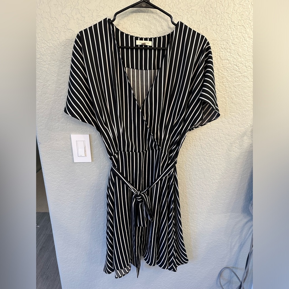 asos short striped dress
